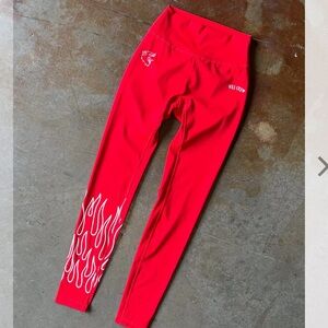 Red Women's Leggings